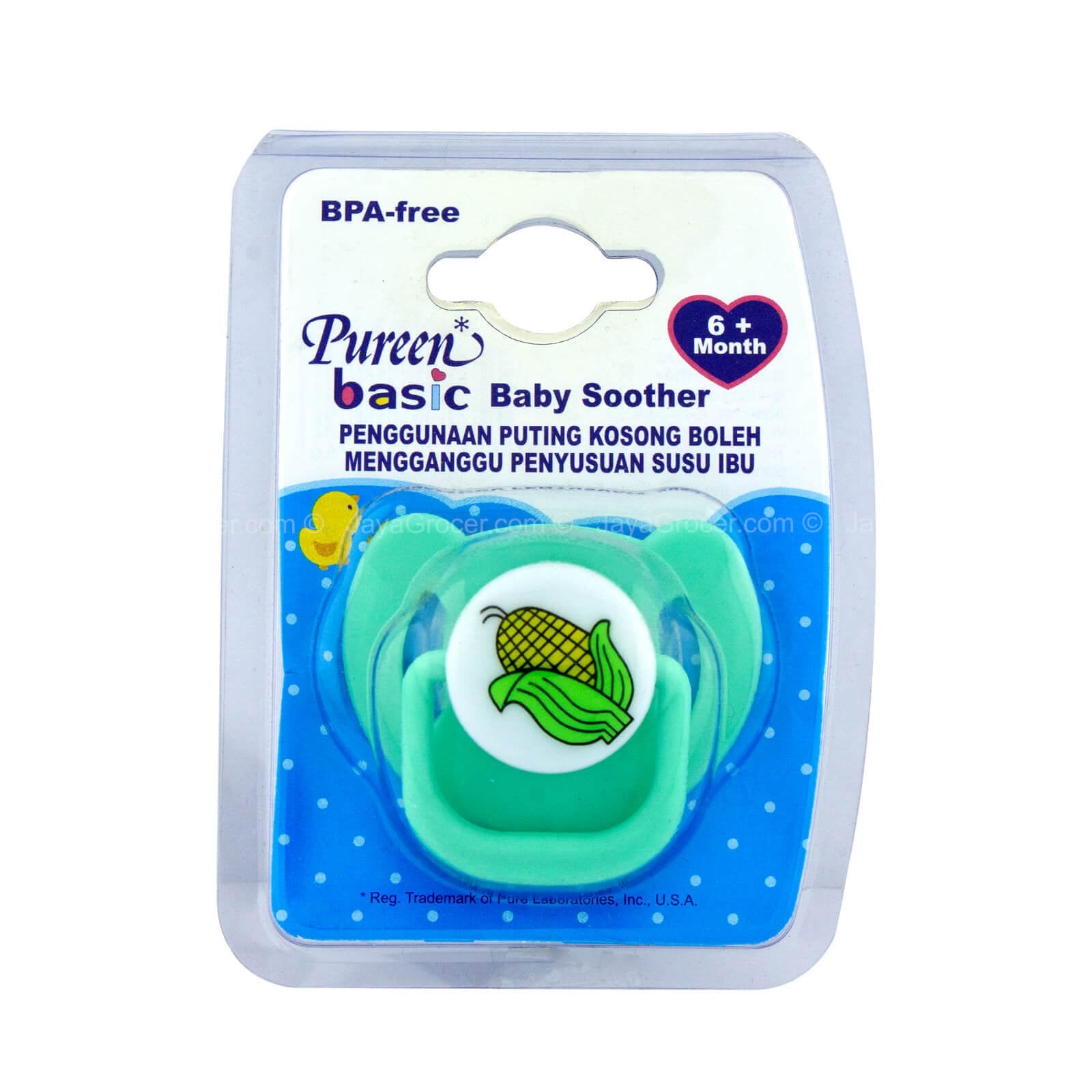 Pureen Basic Baby Soother 6+ Month 1pc