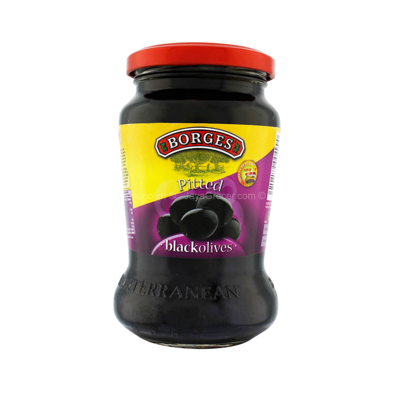 Borges Pitted Black Olives 285g