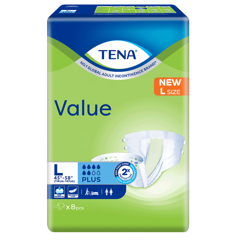 Tena Value Adult Diapers (Large) 8pcs/pack