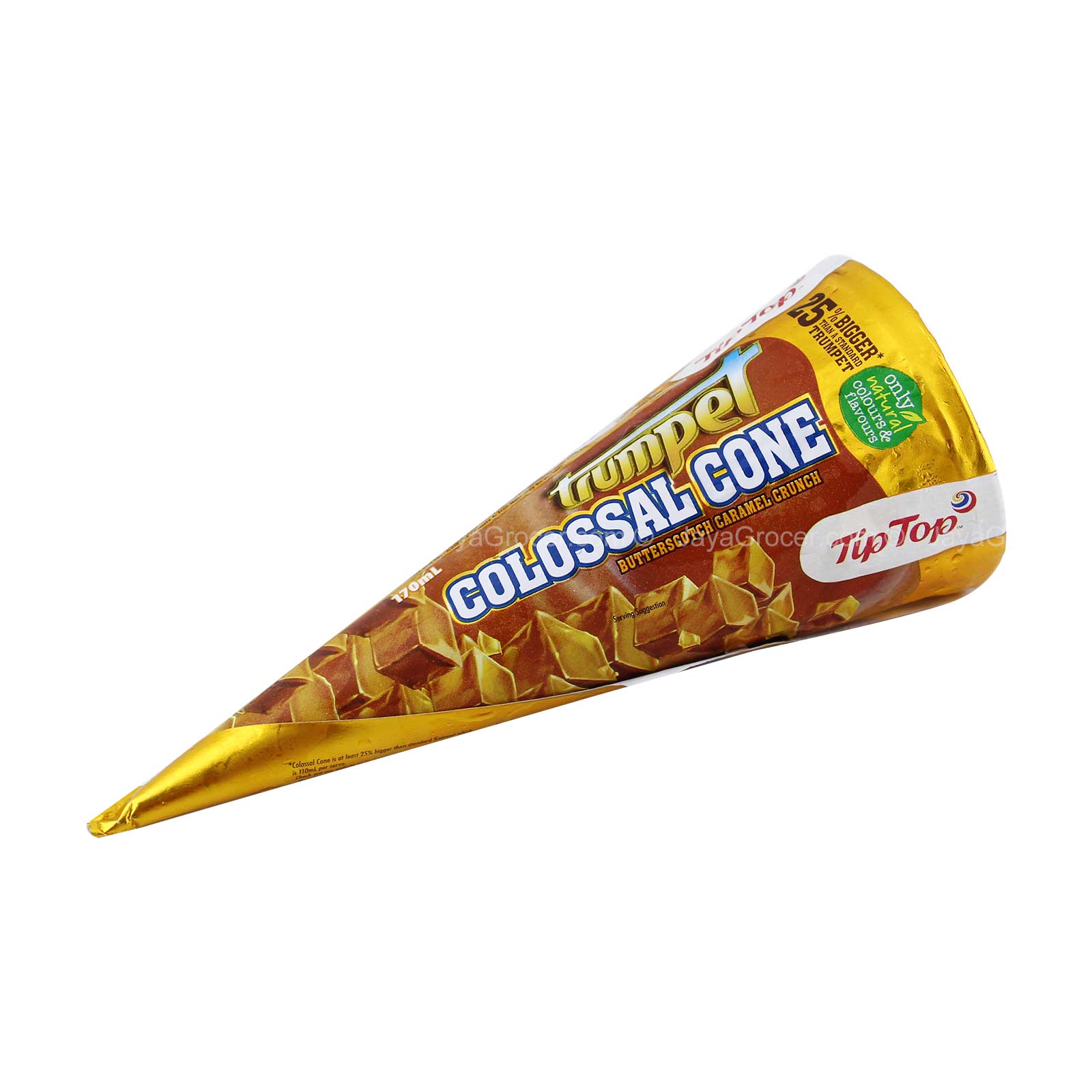 Tip Top Colossal Cone Butterscotch Caramel Crunch 170ml