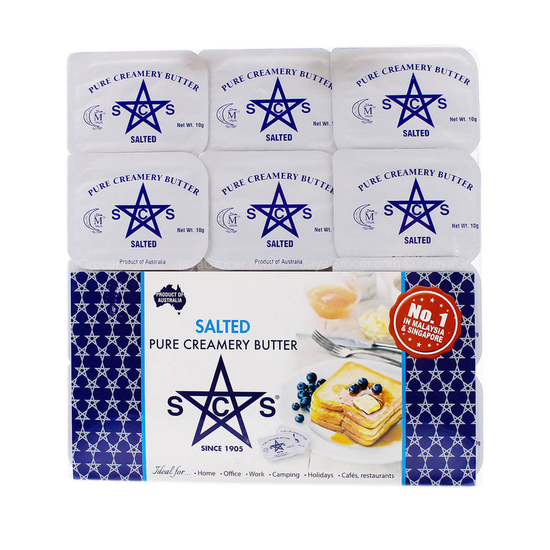 SCS Pure Creamery Salted Butter Portions 10g x 12