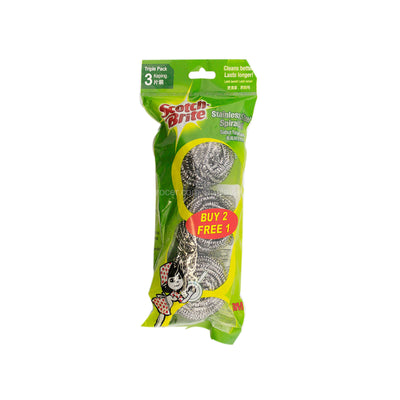 Scotch-Brite Metallic Sprial Ball 3pcs/pack