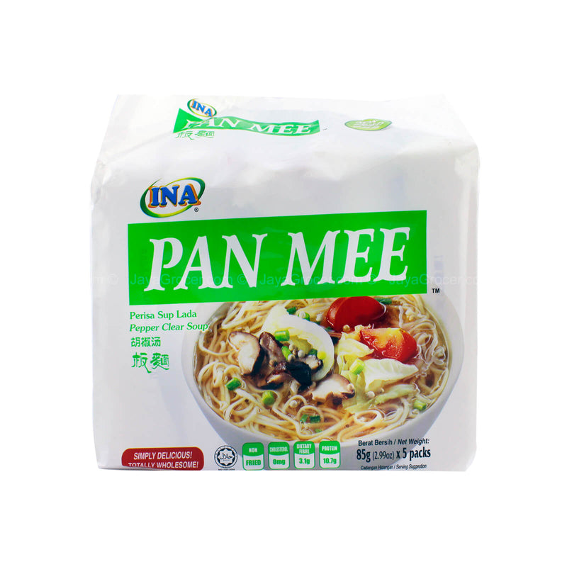 Ina Pan Mee Pepper Clear Soup Instant Noodle 85g x 5