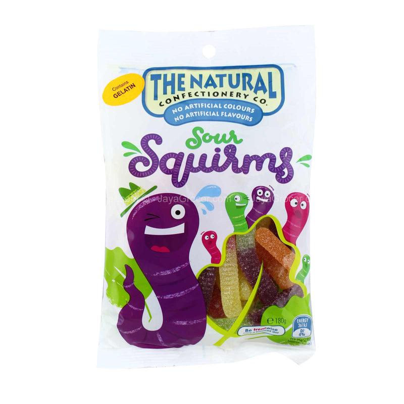 The Natural Confectionery Co. Sour Squirms Jellies 180g
