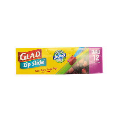 Glad Zip Slide Storage Bags Small 12pcs/pack