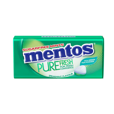 Mentos Pure Fresh Tin Spearmint Candy 35g