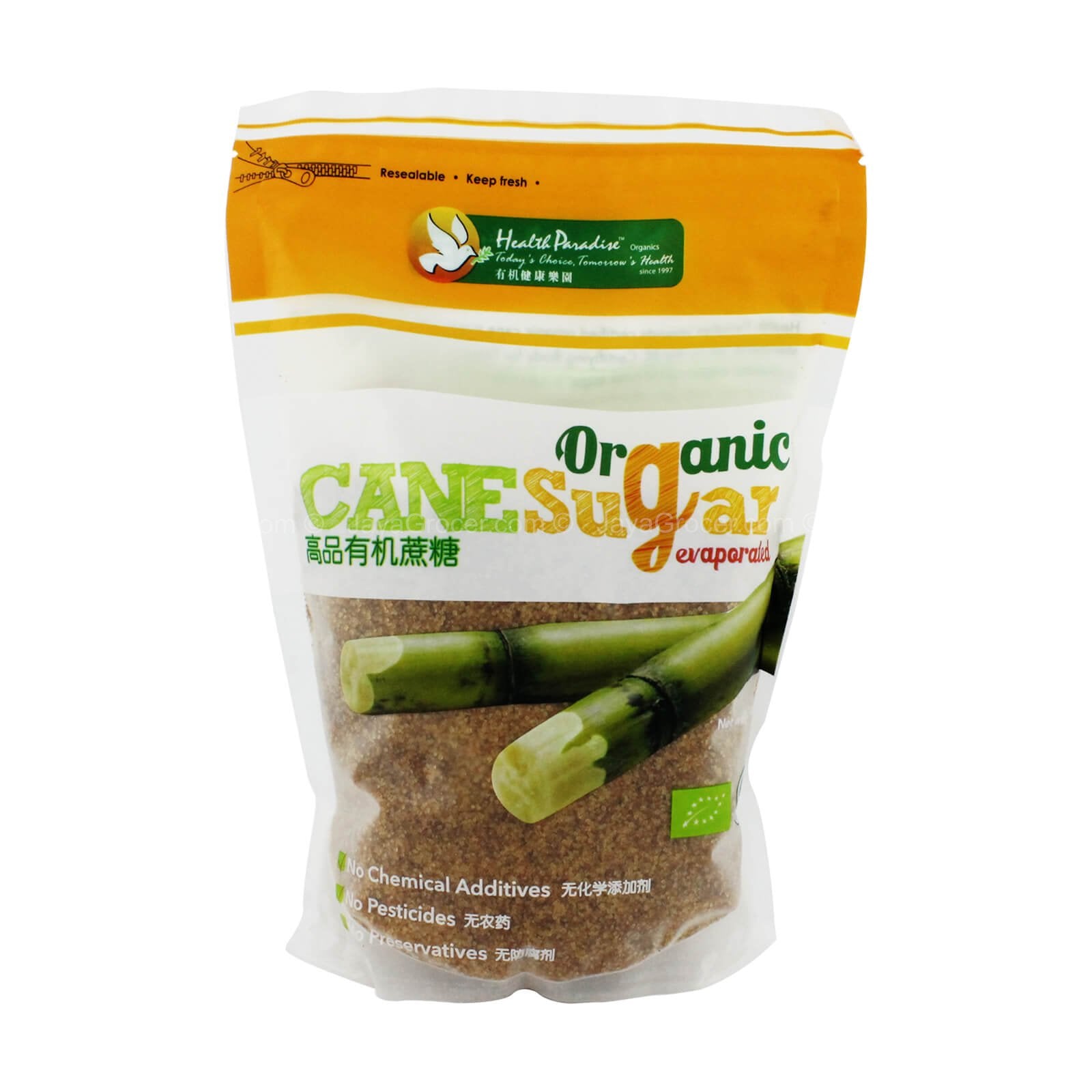 Health Paradise Organic Cane Sugar Evaporated 1kg