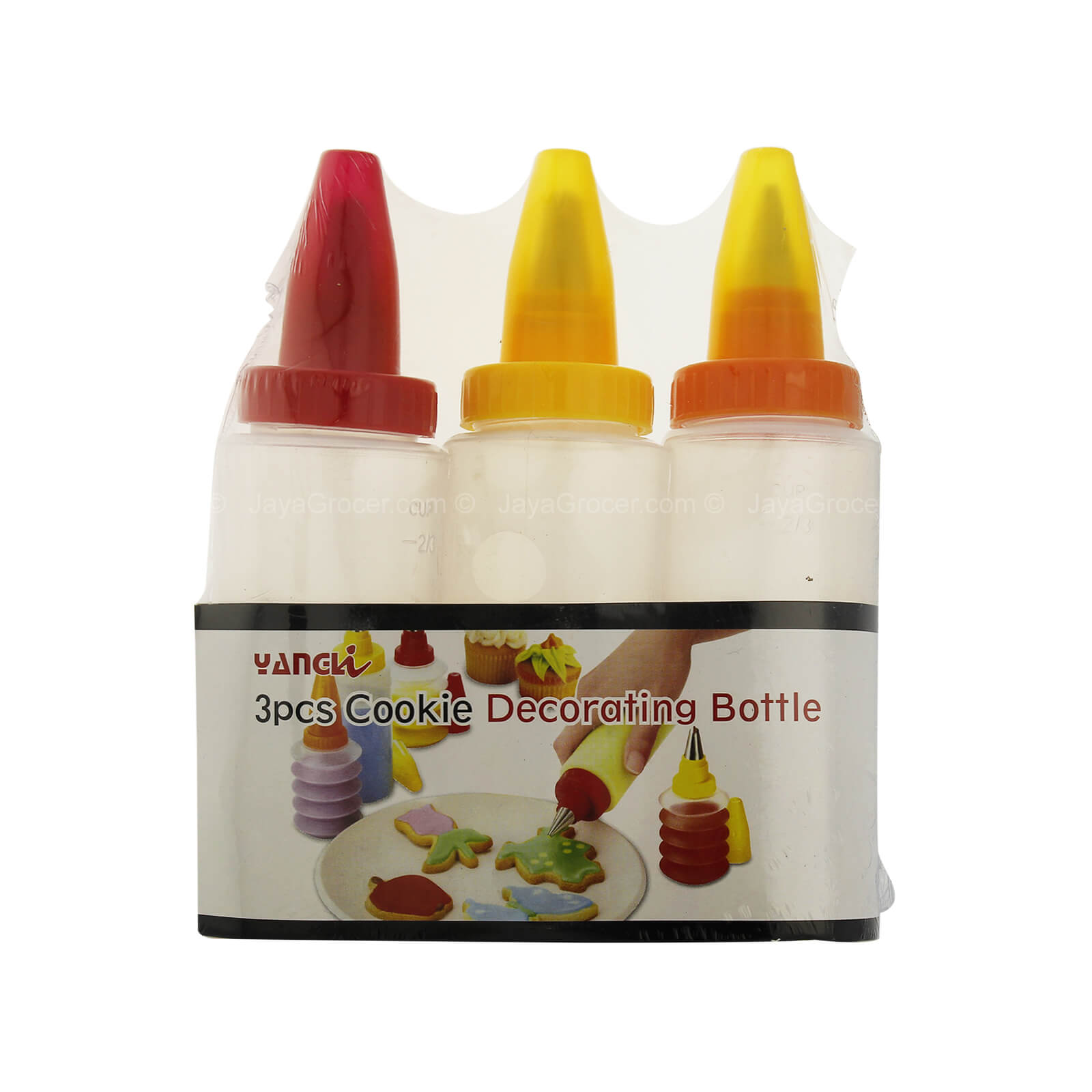 Yangli 3pcs Cookie Decorating Bottle 3pcs