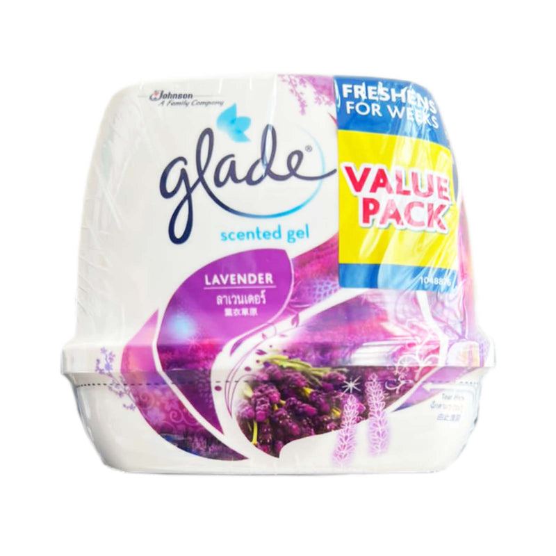 Glade Lavender Scented Gel Air Freshener 180g x 2
