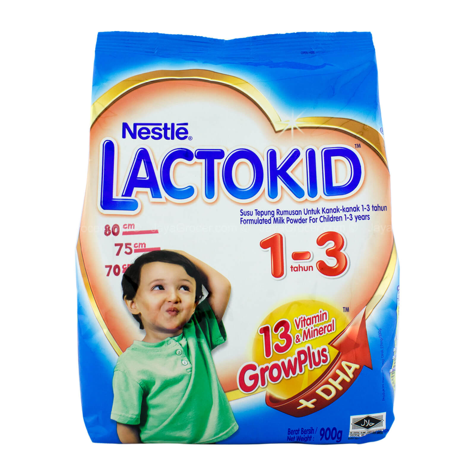 Nestle Lactokid GrowPlus Formula Milk Powder 1-3 Years 900g