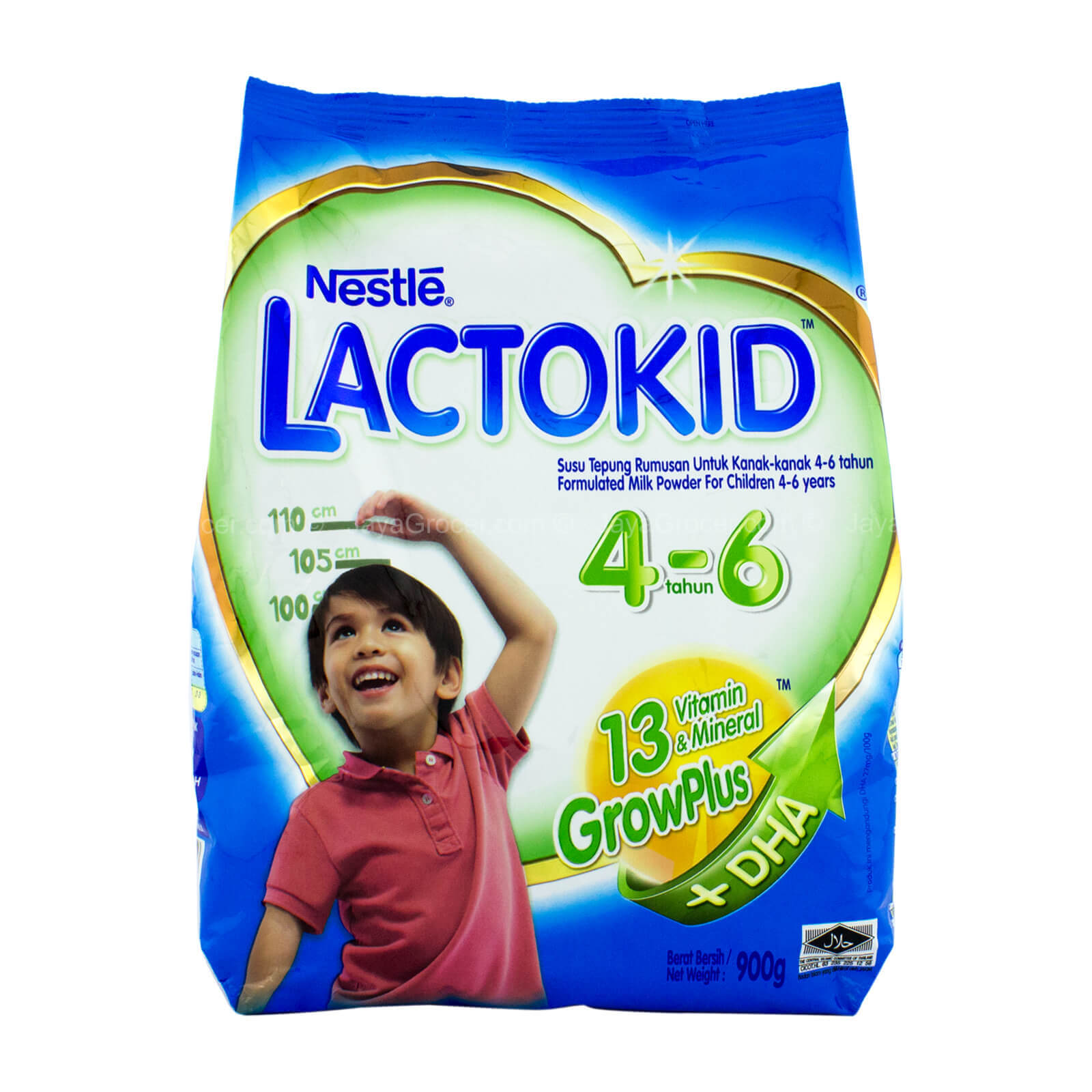 Nestle Lactokid GrowPlus Formula Milk Powder 4-6 Years 900g