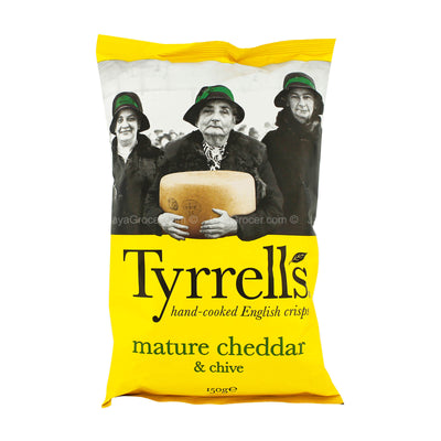 Tyrrell's Mature Cheddar and Chive Potato Crisps 150g