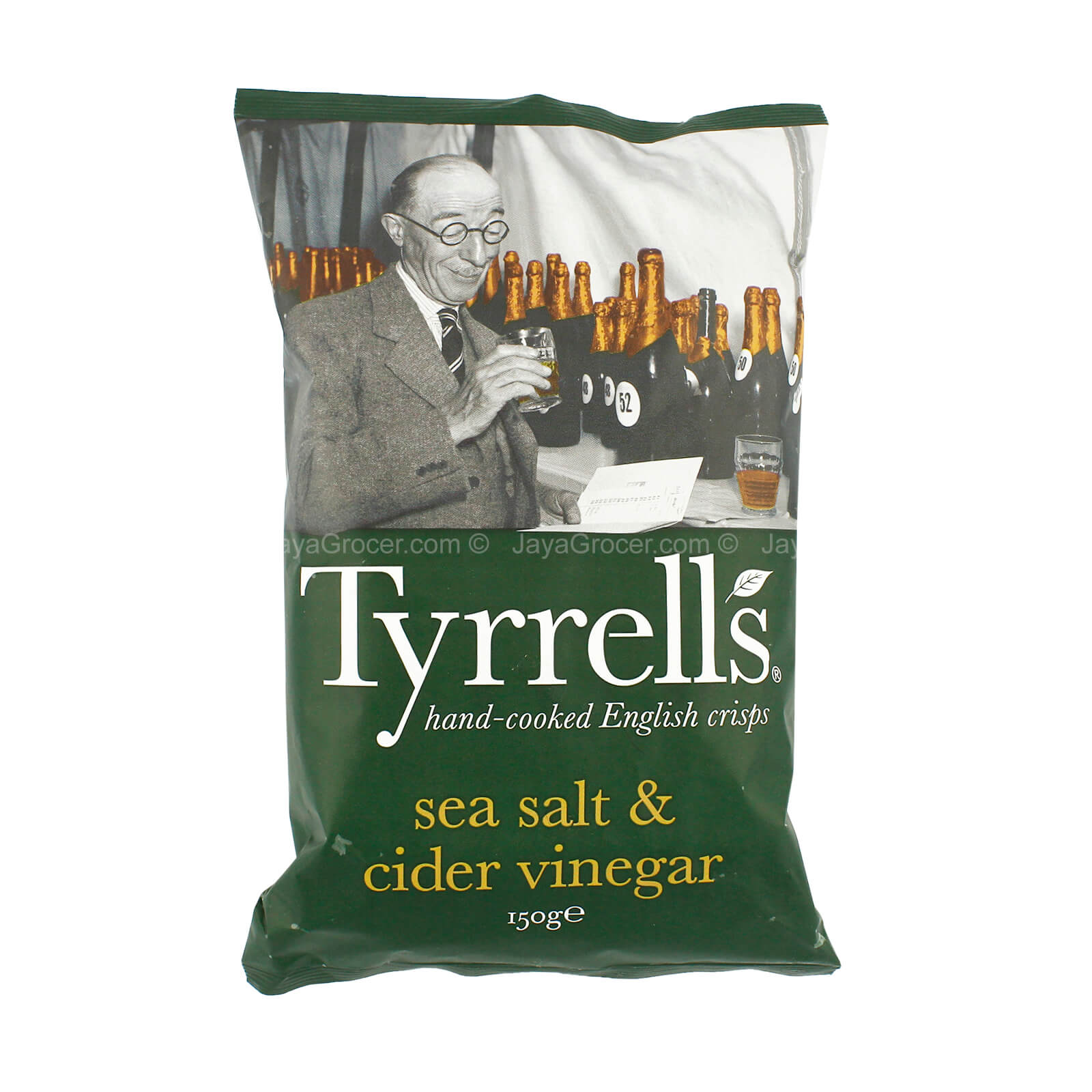 Tyrrell's Sea Salt and Cider Vinegar Potato Crisps 150g