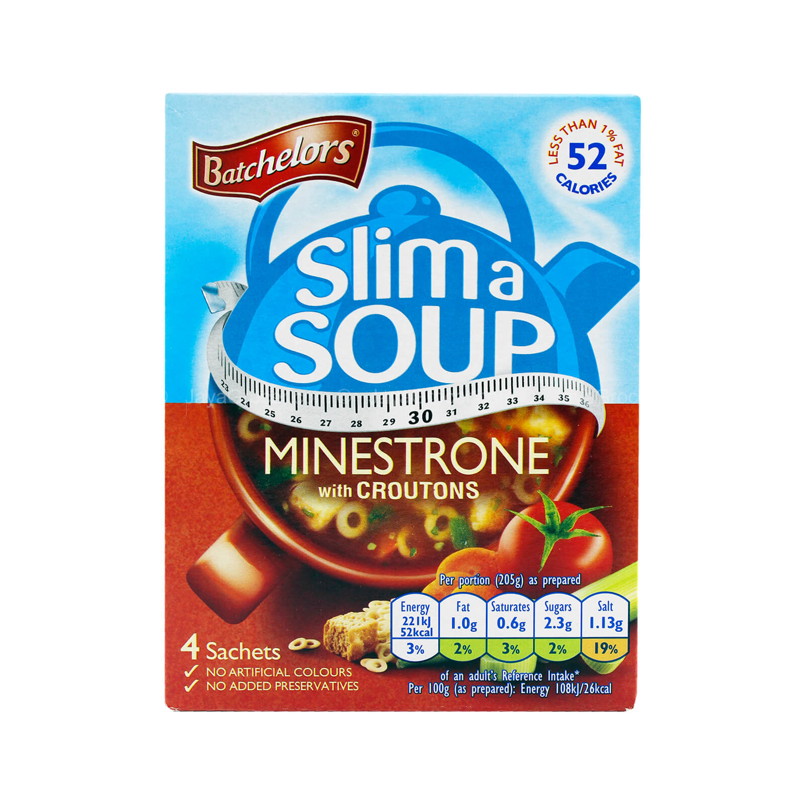 Batchelor’s Slim a Soup Minestrone Mix with Croutons 61g
