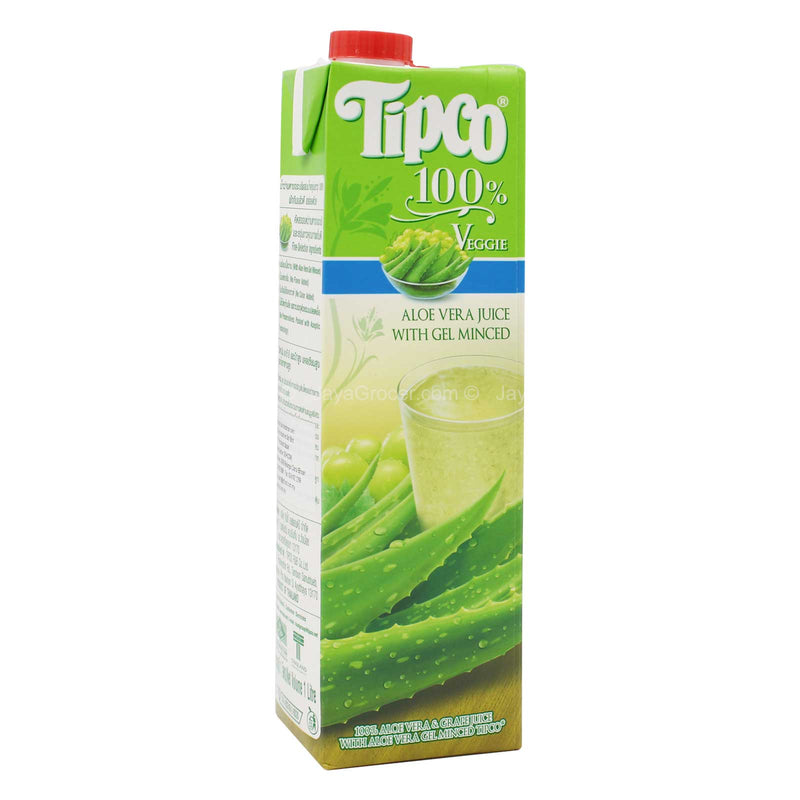 Tipco 100% Aloe Vera Juice with Gel Minced 1L