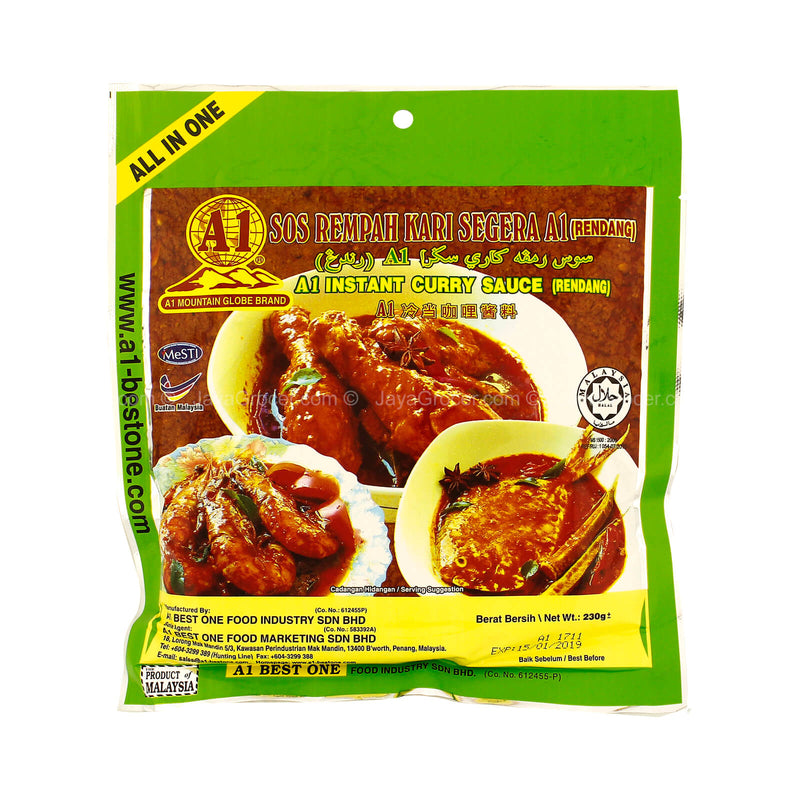 A1 Instantant Curry Sauce (Rendang) 1pack
