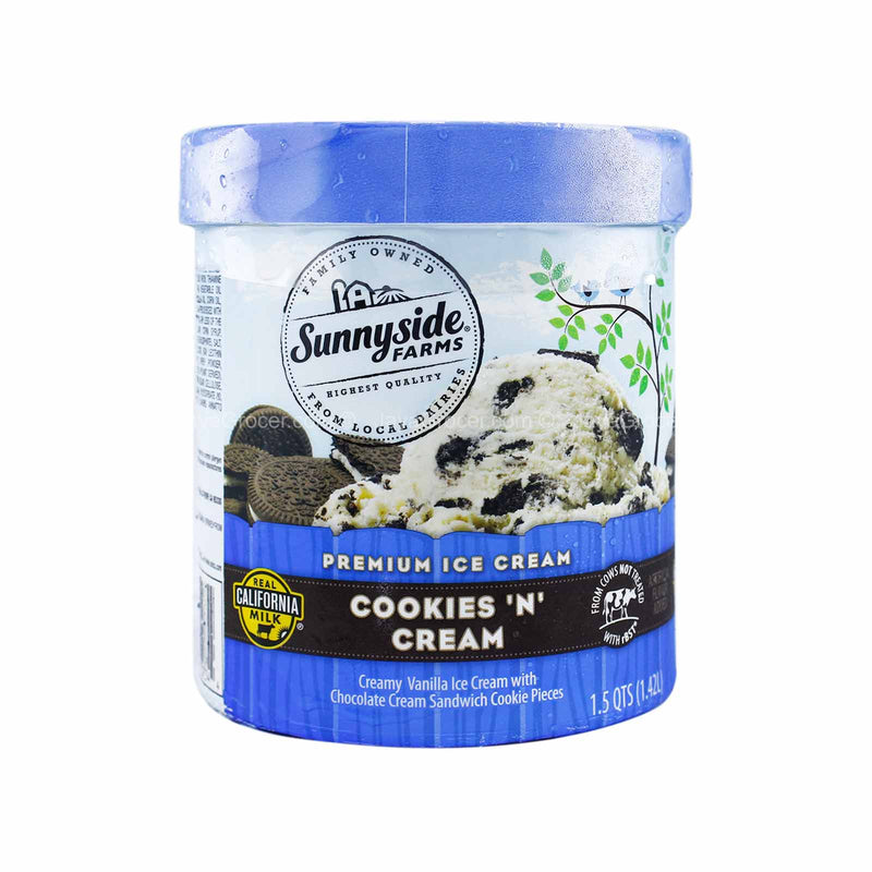 Sunnyside Farms Cookies 'N' Cream Premium Ice Cream 1.42L