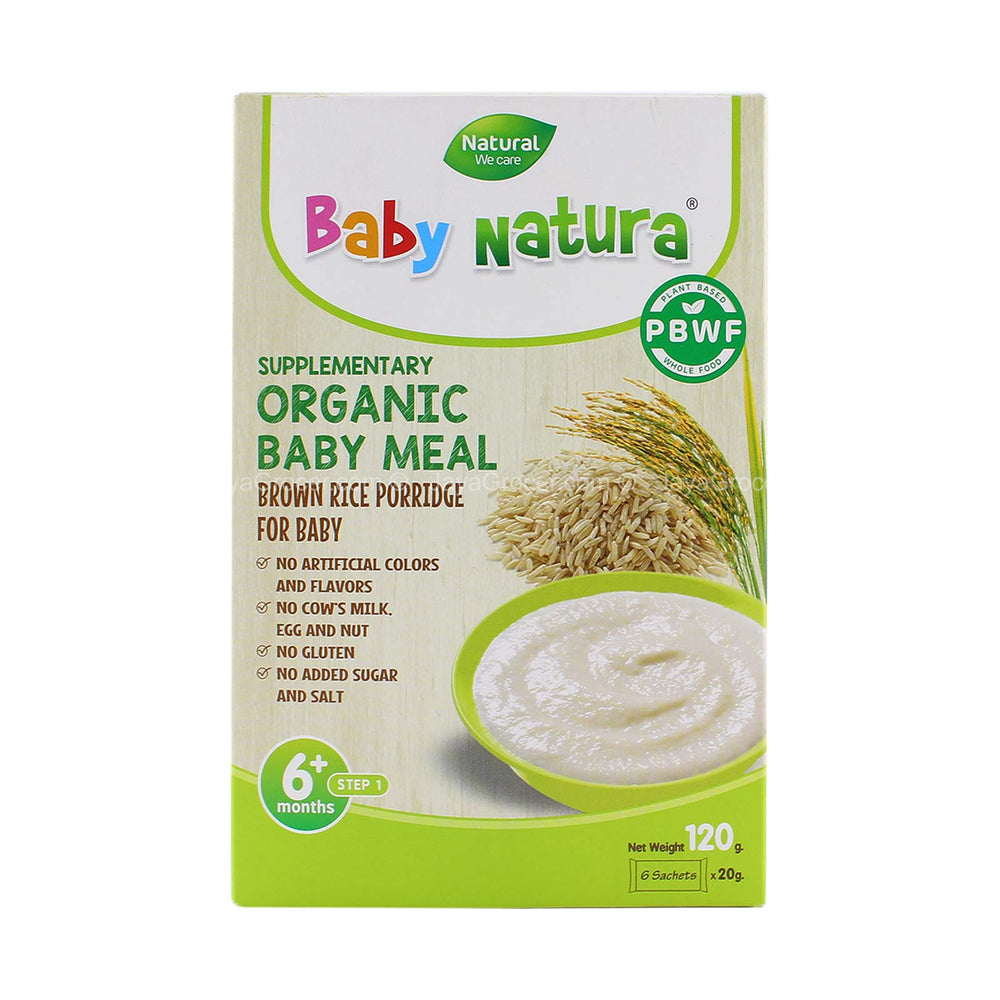 Baby Natura Organic Brown Rice Porridge Regular 120g