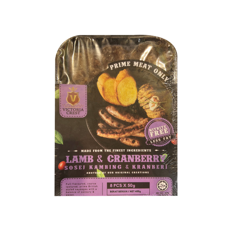 Victoria Crest Lamb & Cranberry Sausage 400g