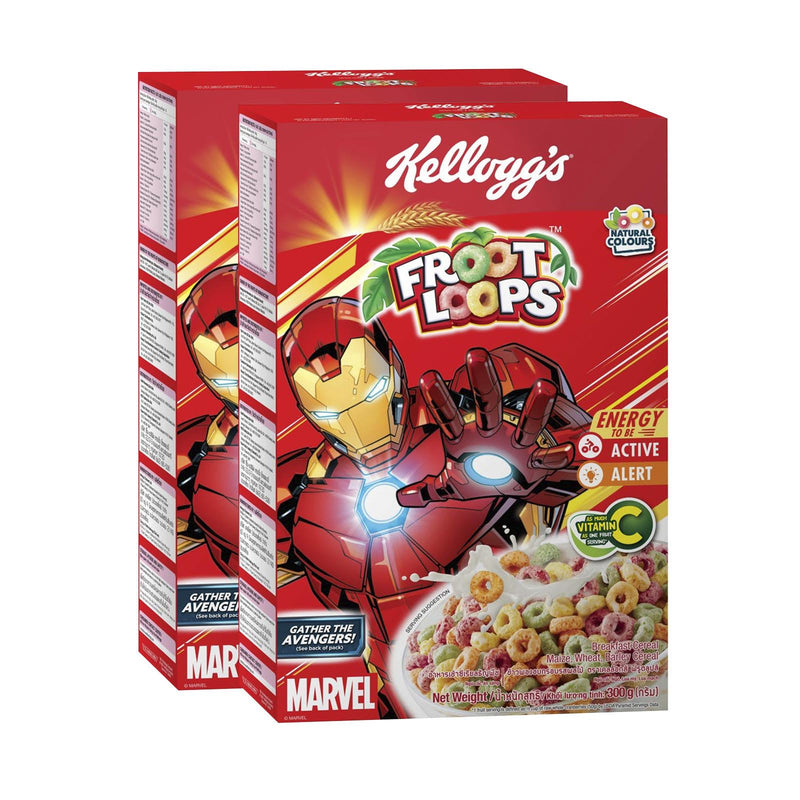 Kellogg's Froot Loops Cereal 300g x 2