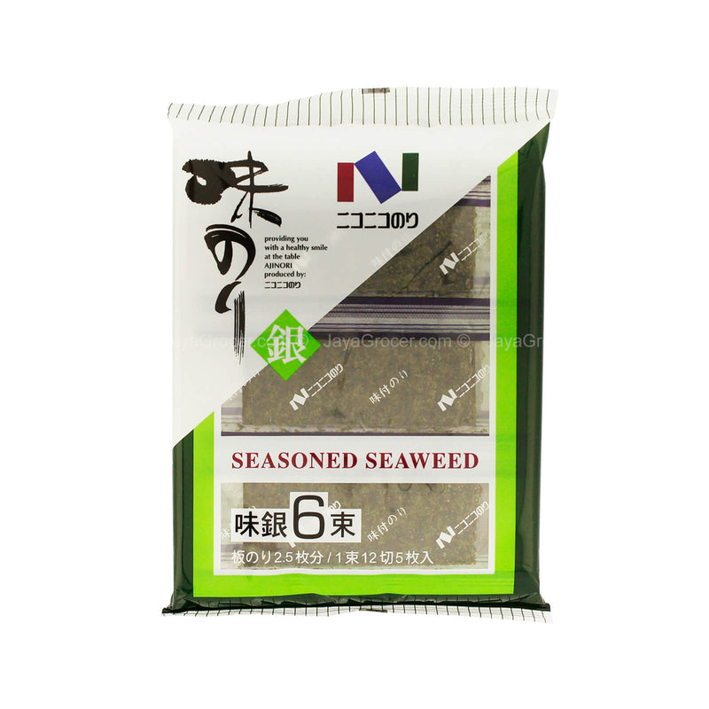 Nico-Nico Aji Gin Silver Grade Seasoned Seaweed 6packs