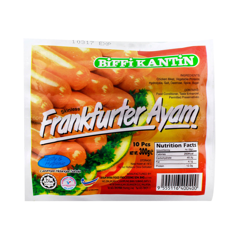 Biffi Kantin Chicken Frankfurter 300g