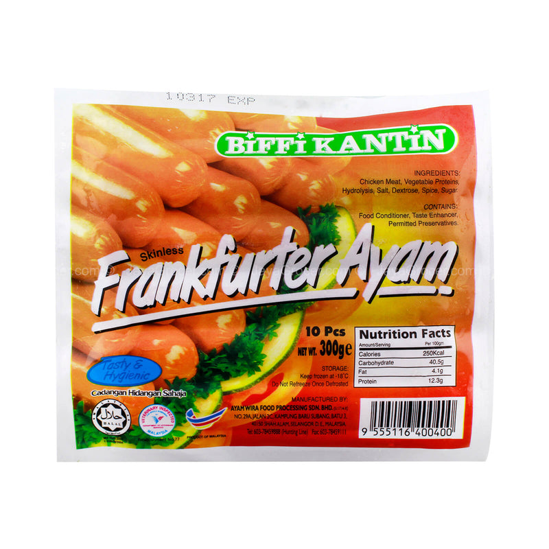 BIFFI KANTIN CHICKEN FRANKFURTER 300G *1