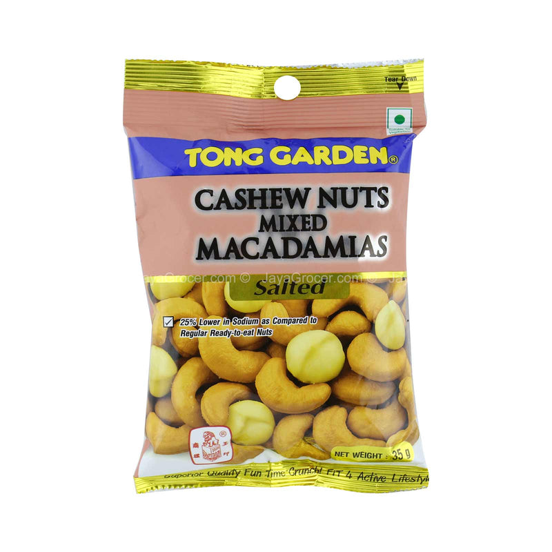 Tong Garden Salted Cashew Nuts Mixed Macadamias 35g