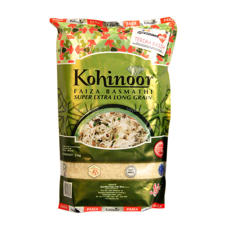 Faiza Kohinoor Super Extra Long Basmathi Rice 2kg