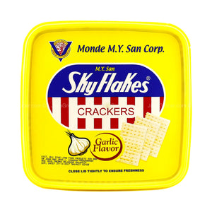 Sky Flakes Pail Garlic Crackers 800g