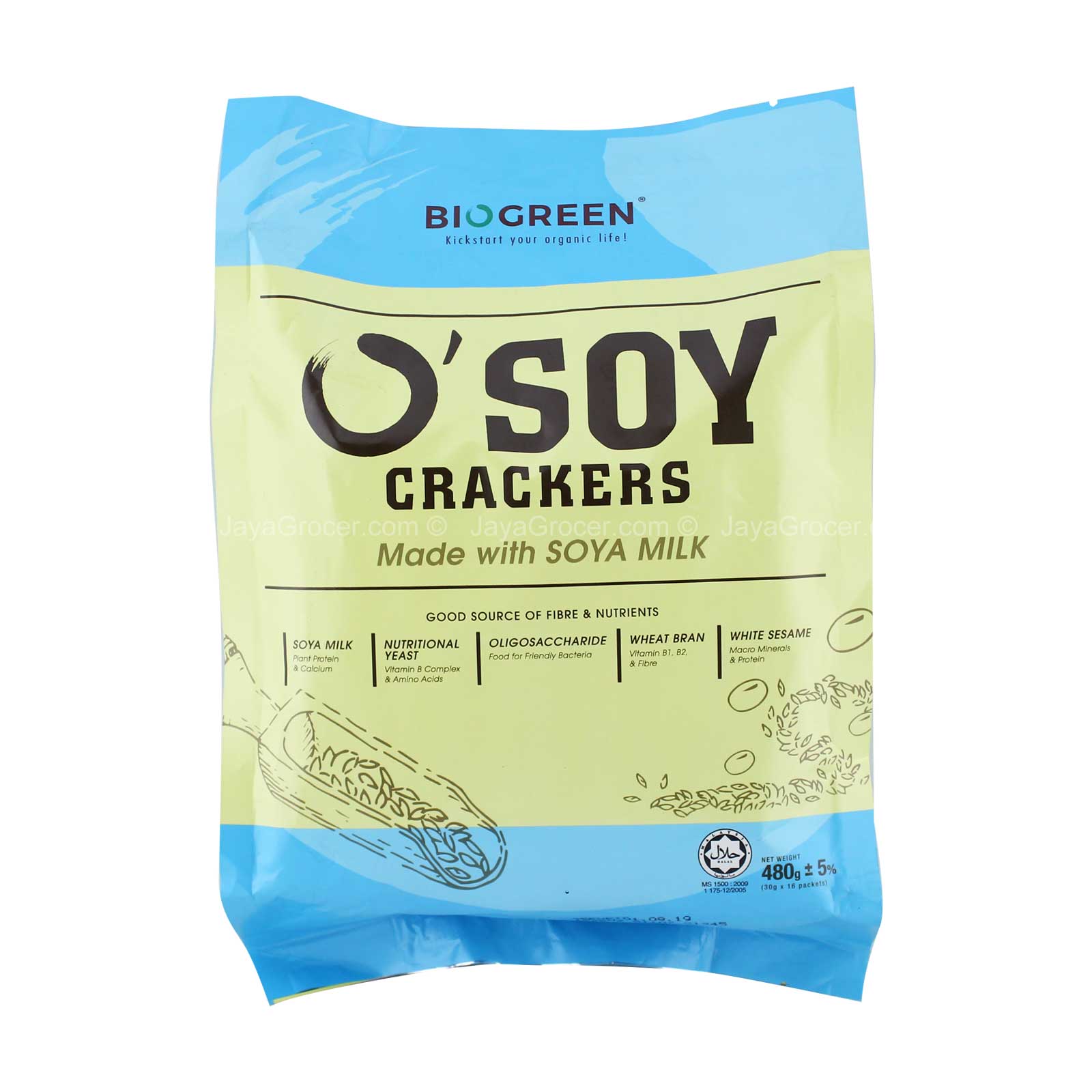 Biogreen Organic Osay Cracker 30g x 16