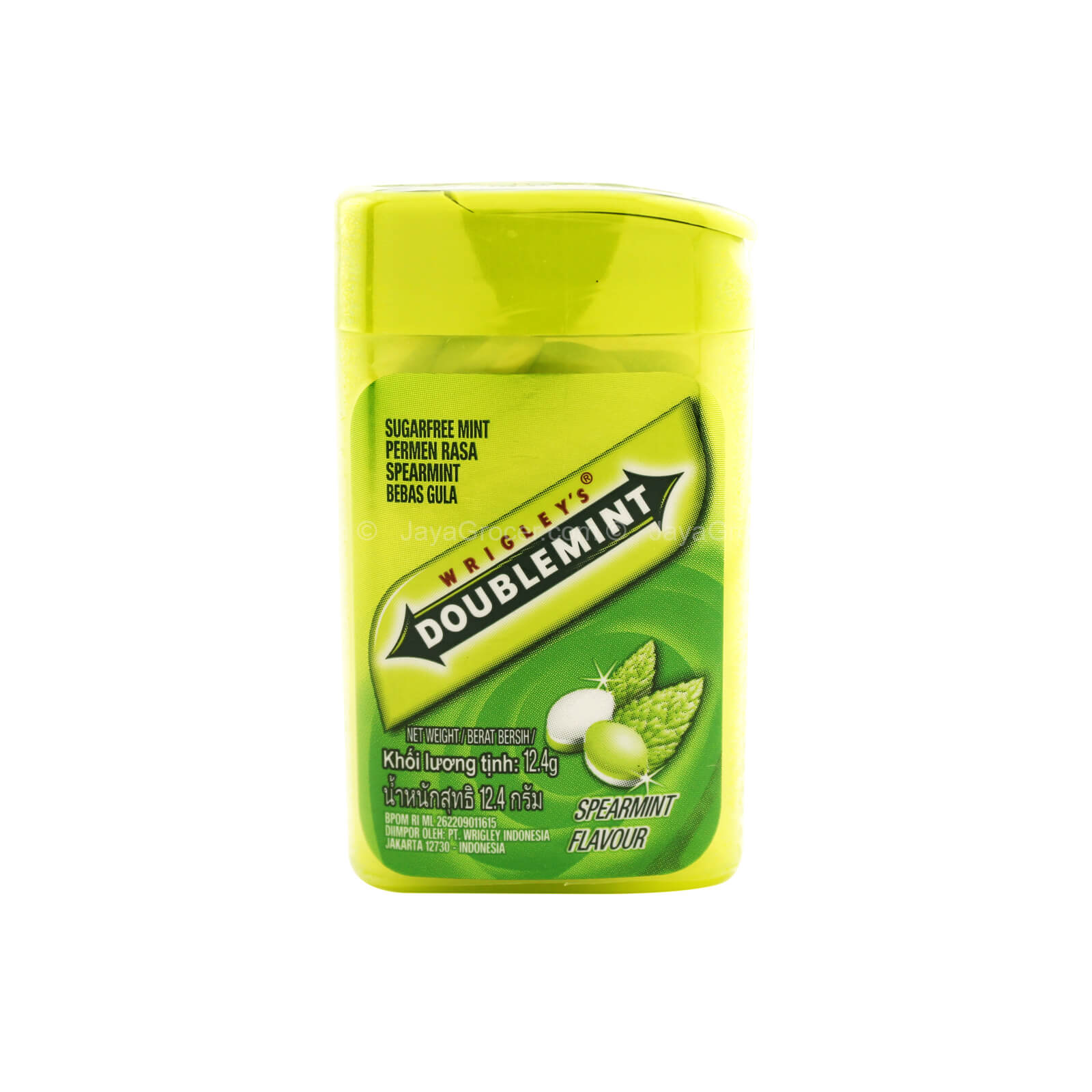 Wrigley's Doublemint Spearmint Flavour Sugar Free Mint 12.4g