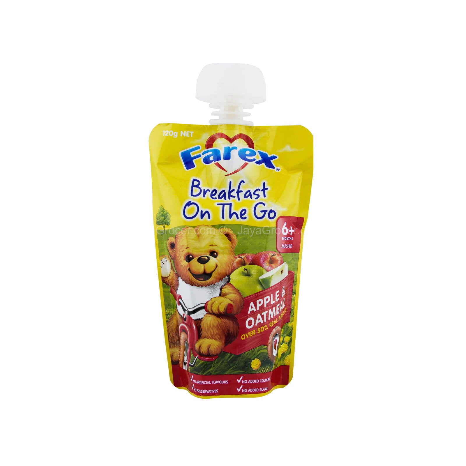 Farex Breakfast on the Go Apple and Oatmeal Baby Food (6+ Months) 120g
