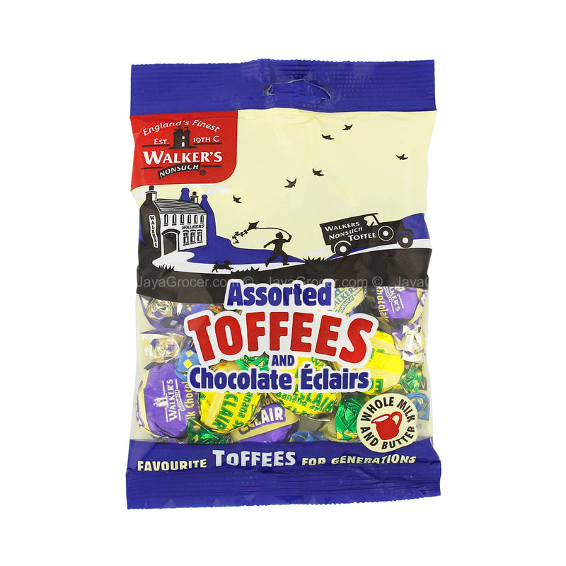 Walker’s Assorted Toffees & Chocolate Eclairs 150g