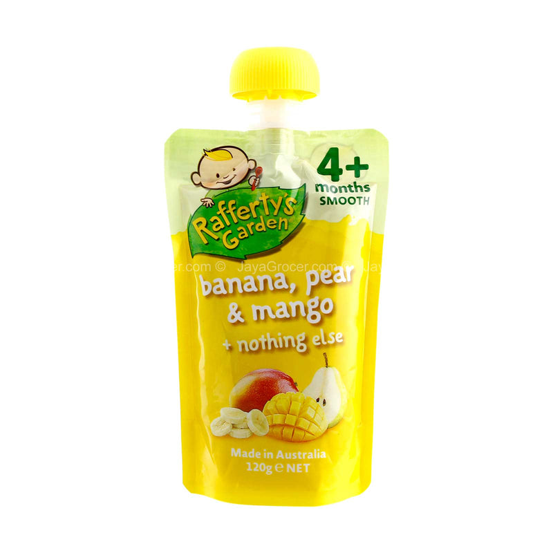 Rafferty’s Garden Banana, Pear & Mango Smooth Baby Food 120g