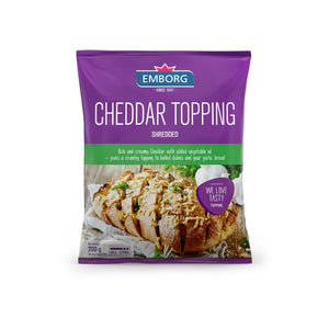 Emborg Cheddar Topping Shredded Cheese 200g