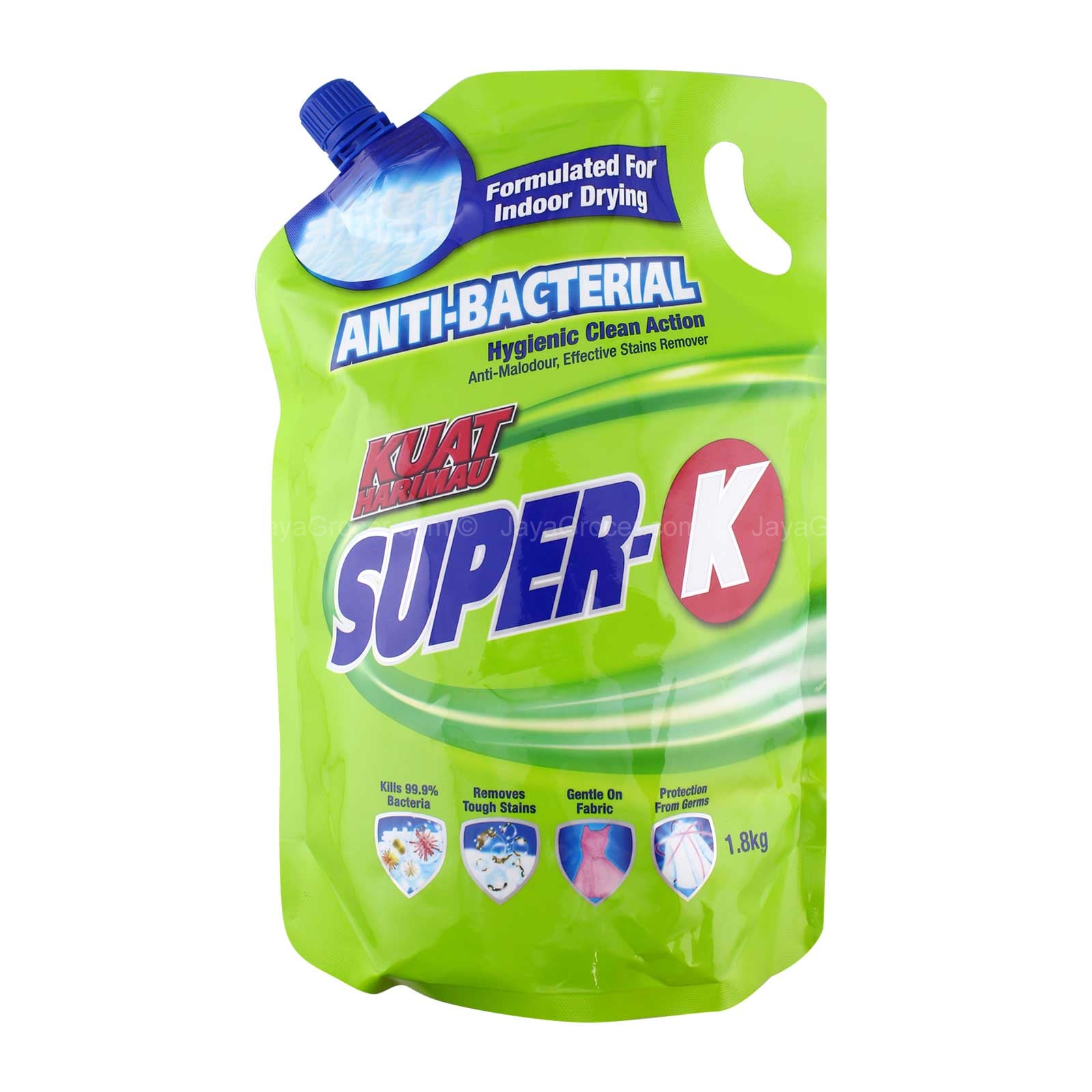 Kuat Harimau Super-K Anti-Bacterial Detergent Liquid Refill 1.8kg