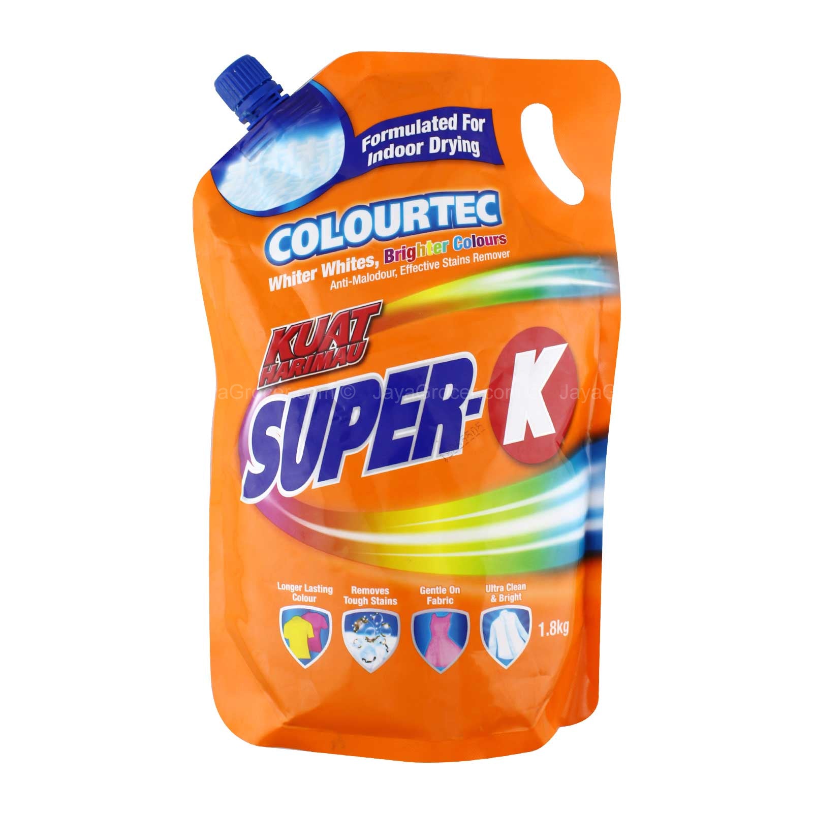 Kuat Harimau Super-K Colourtec Detergent Liquid Refill 1.8kg