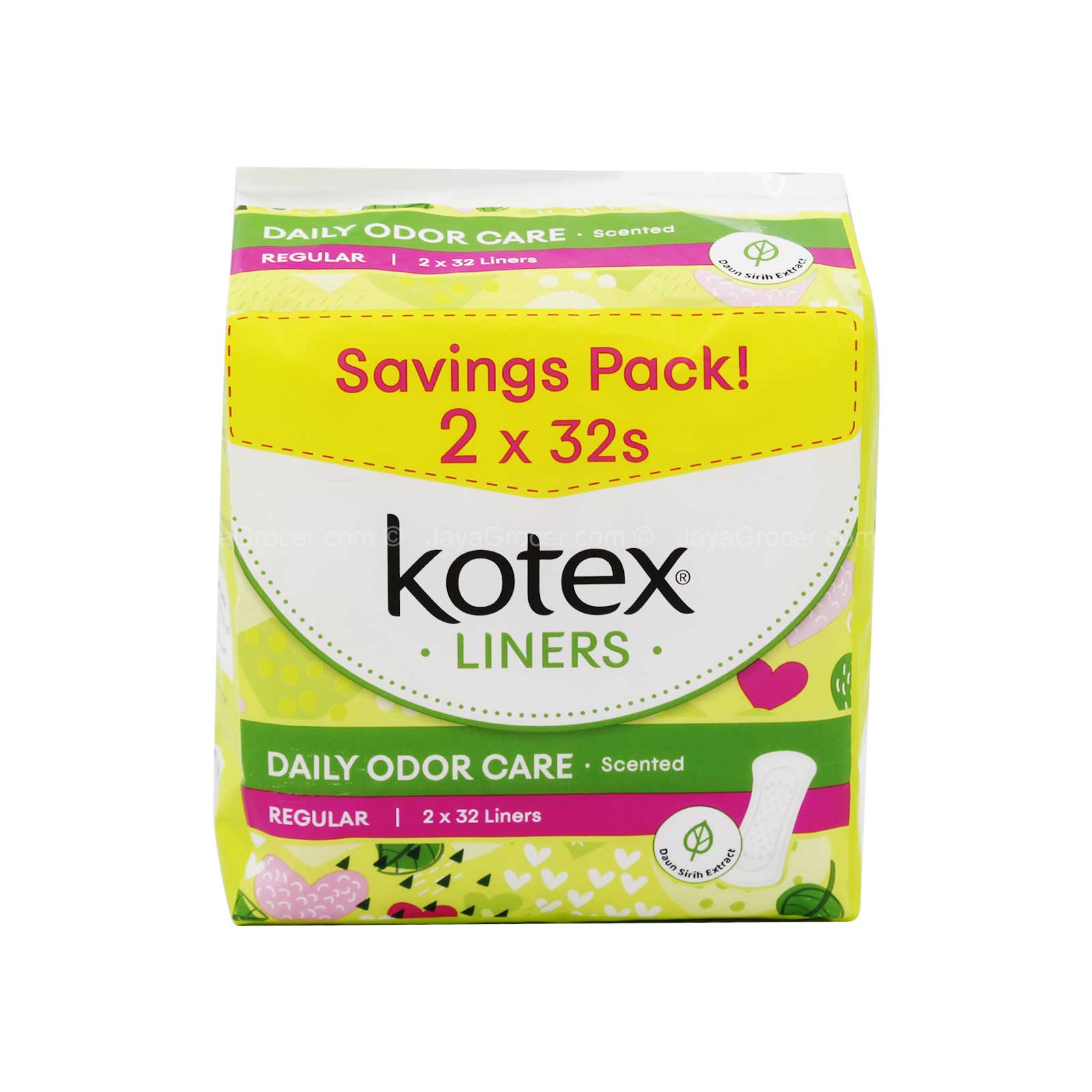 KOTEX FRESH DAUN SIRIH SCENTED 2X32S