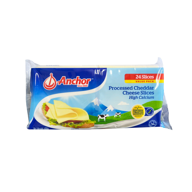 Anchor Cheddar Processed Sliced Cheese 400g