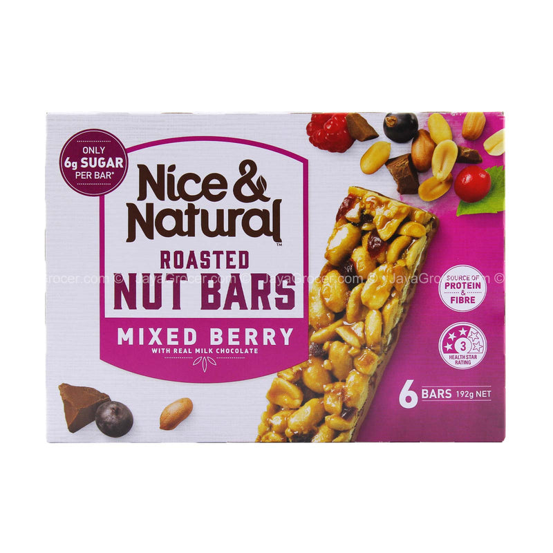 Nice and Natural Mixed Berry Roasted Nut Bar 192g