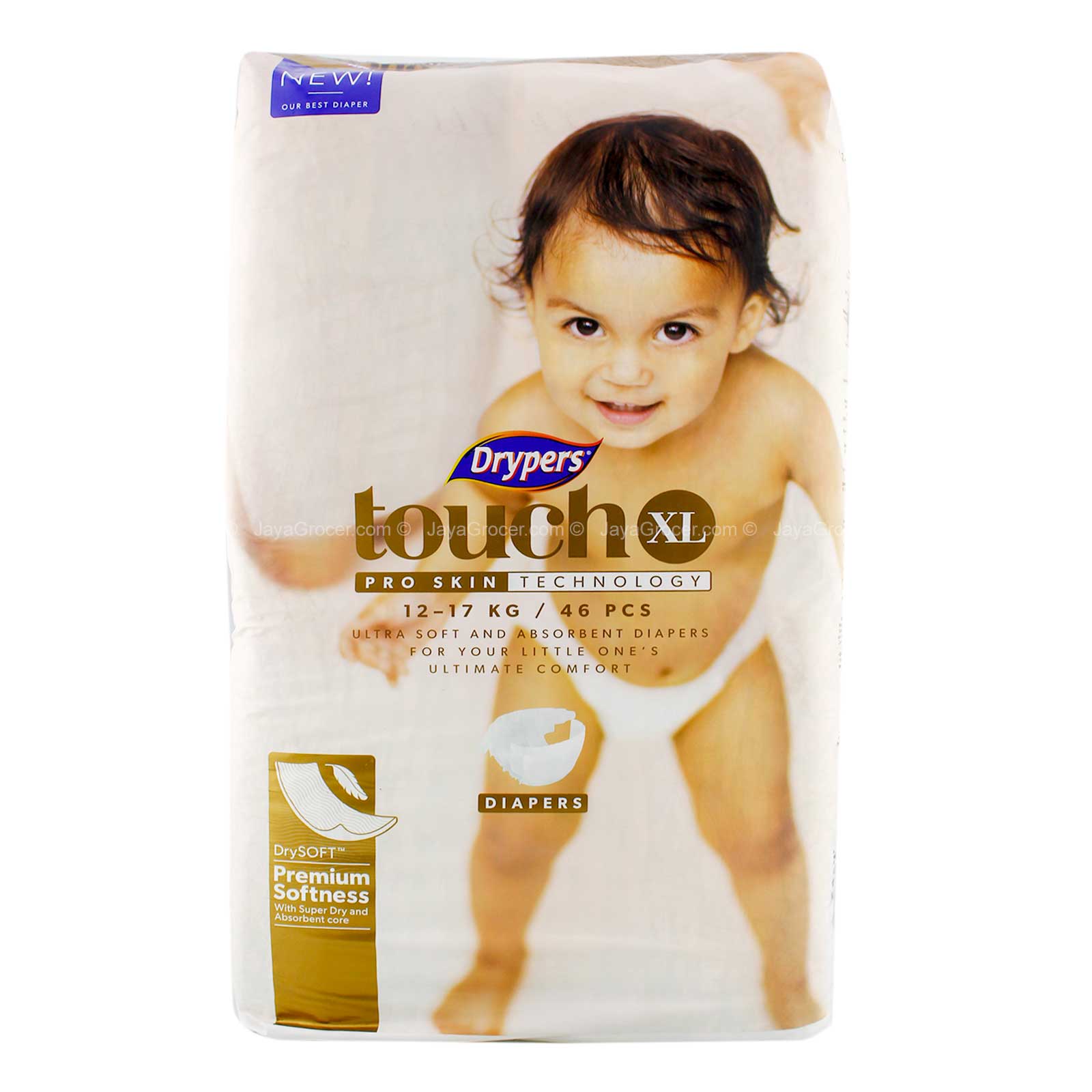 Drypers Touch XL Size 46pcs/pack