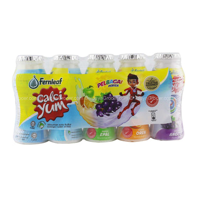 Fernleaf Calciyum Cultured Milk Drink Assorted Flavour 110ml x 5