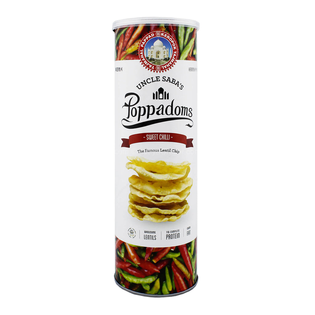 Uncle Sabas Poppadam Sweet Chilli Flavour 70g