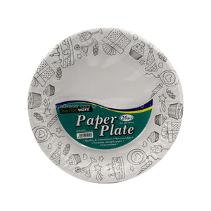 Harrianware Paper Plate 8In 20pcs/pack