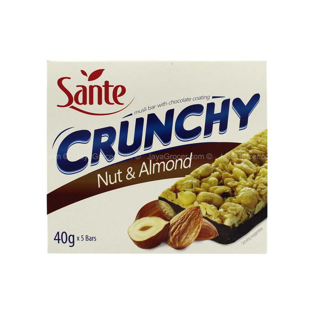 Sante Crunchy Nut And Almond Musli Bar 40g x 5