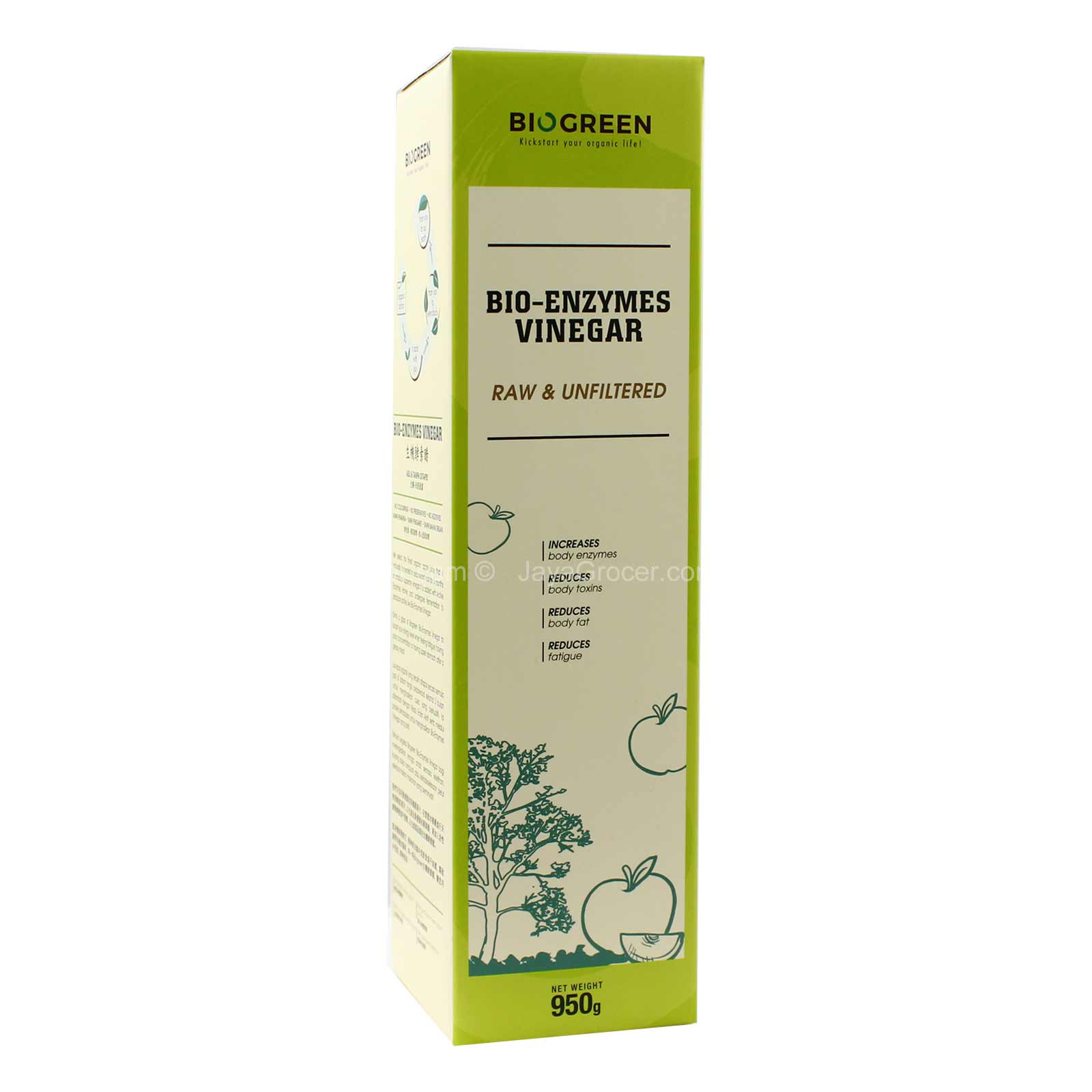Biogreen Bio-Enzymes Vinegar Raw & Unfiltered 950g