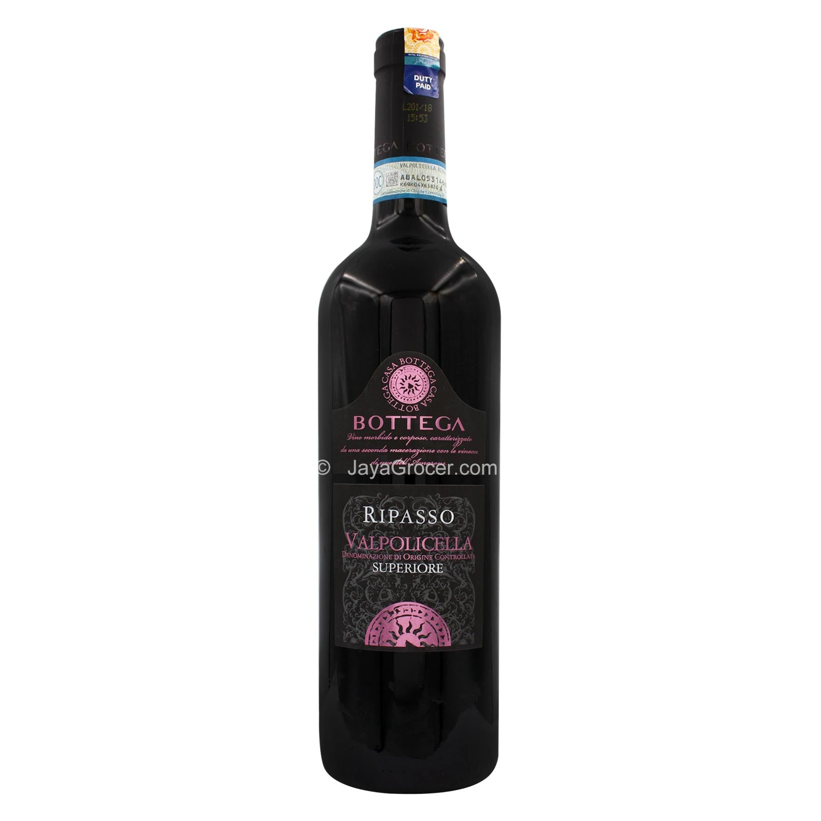 Bottega Ripasso Valpolicella Superiore Wine 750ml