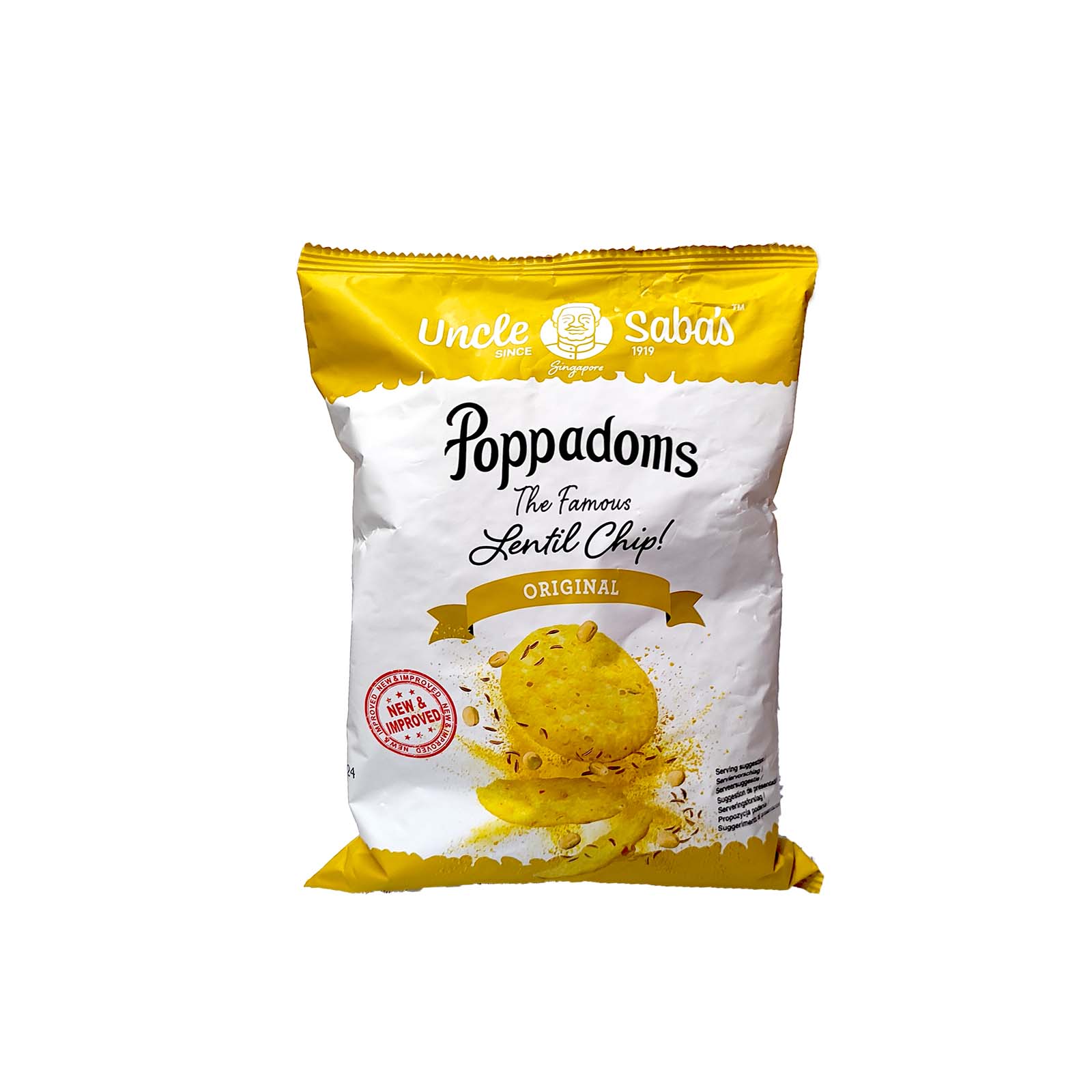 Uncle Sabas Poppadam Original 50g