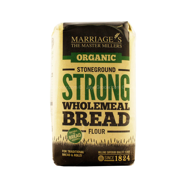 Marriage’s Organic Stoneground Strong Wholemeal Bread Flour 1kg